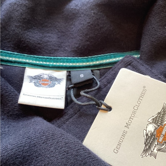 Harley-Davidson Black Double-Breasted Coat - Picture 6 of 11